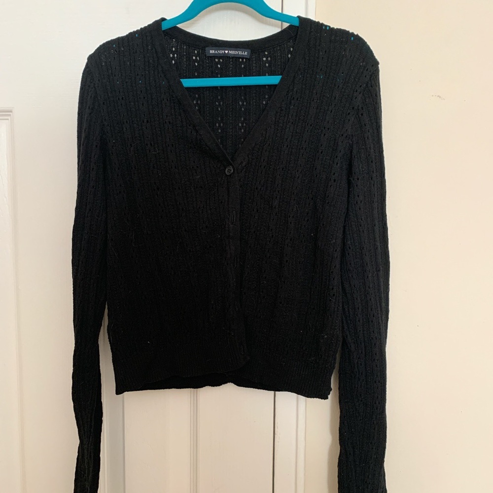 Black knit brandy Melville sweater